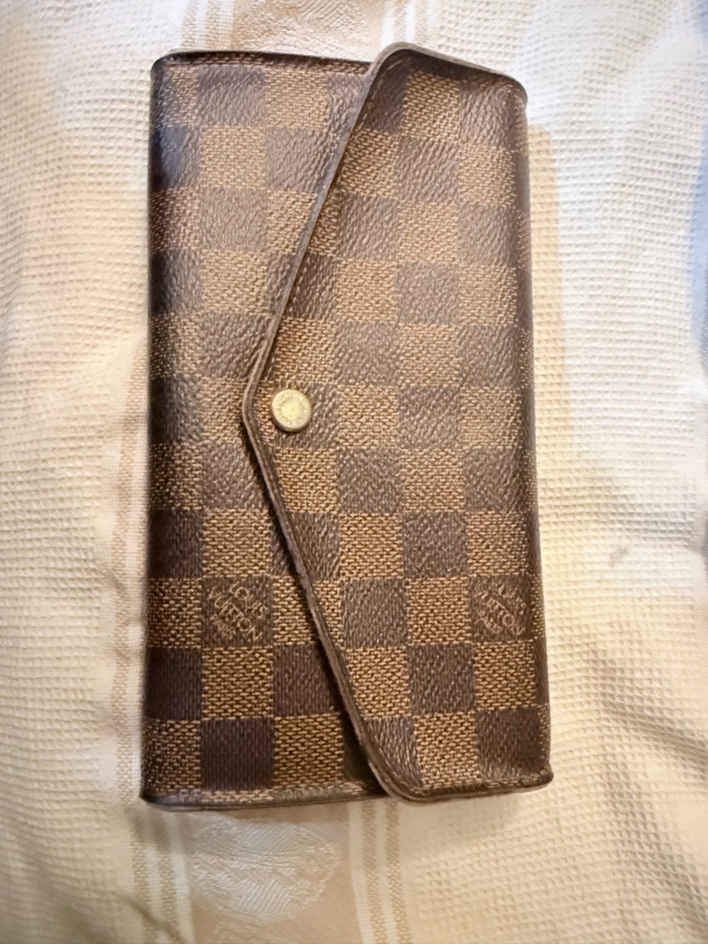 Authentic Louis Vuitton Damier Ebene Josephine 2015 Wallet